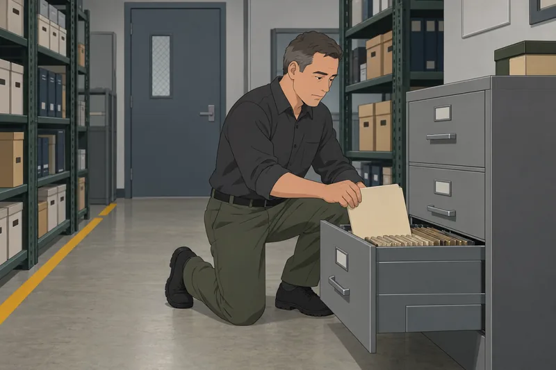 Are You a? He secures a plain folder.