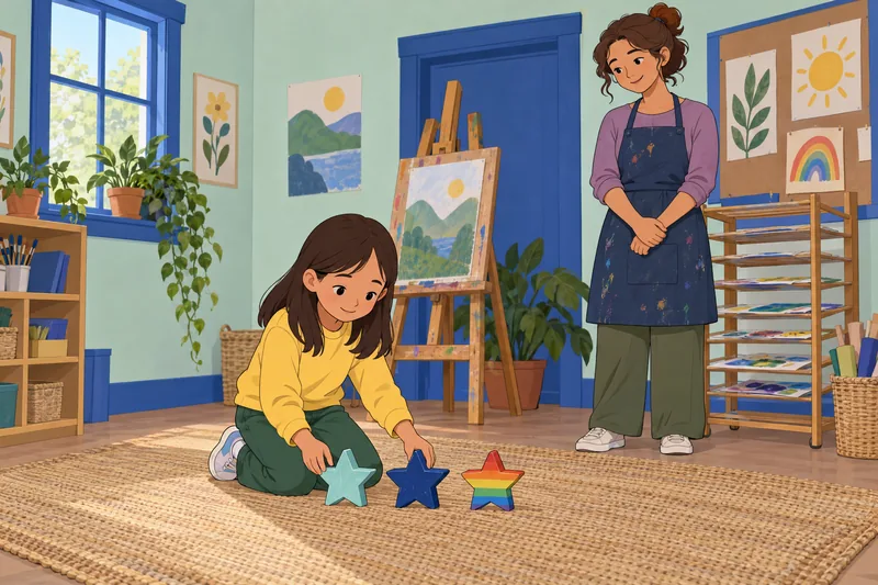 cuestionario ¿Eres un niño apilando tres bloques estelares.