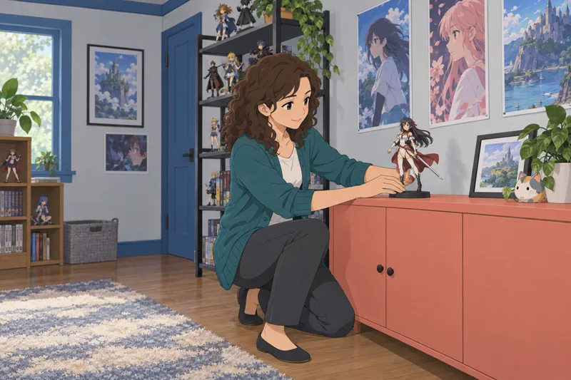 Are You a collector arranging an anime figure?