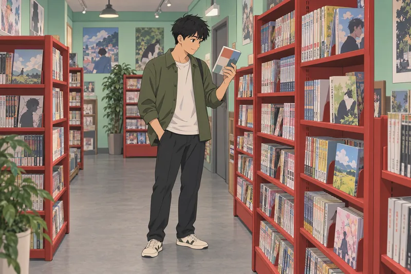 Are You a visitor browsing manga shelves?