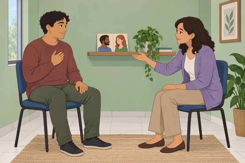 ¿Sabes amar? aparece en una conversación clínica.
