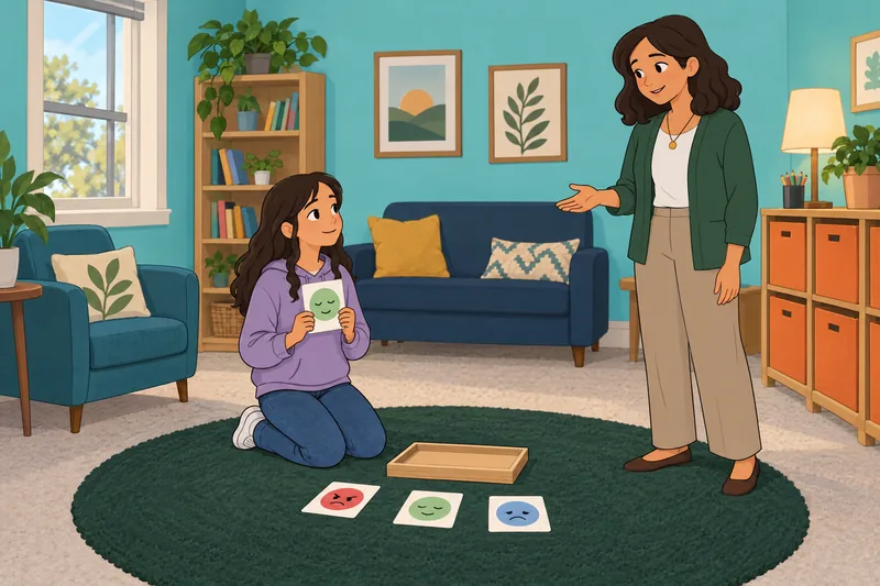 ¿Conoces la psicología? Una adolescente ordena emociones.