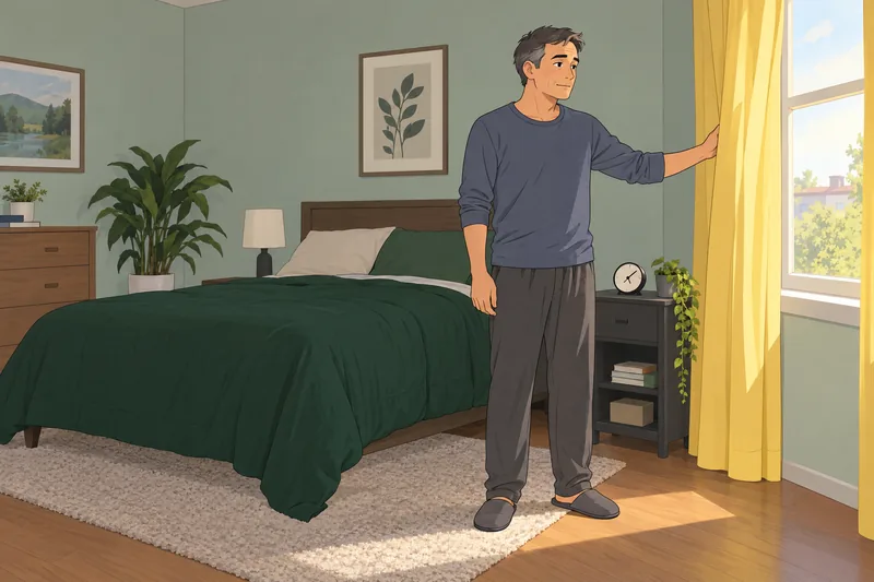 Are You Okay follows a calm morning routine.