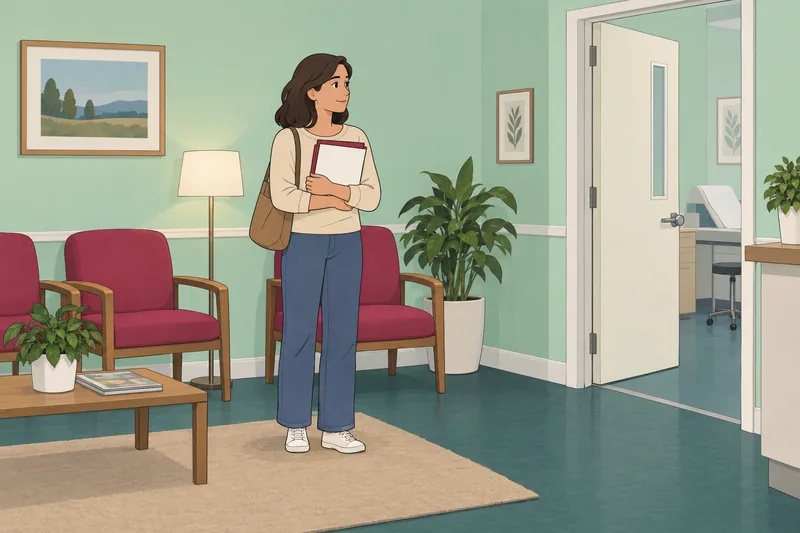 El cuestionario ¿Estás bien? aparece durante una consulta.