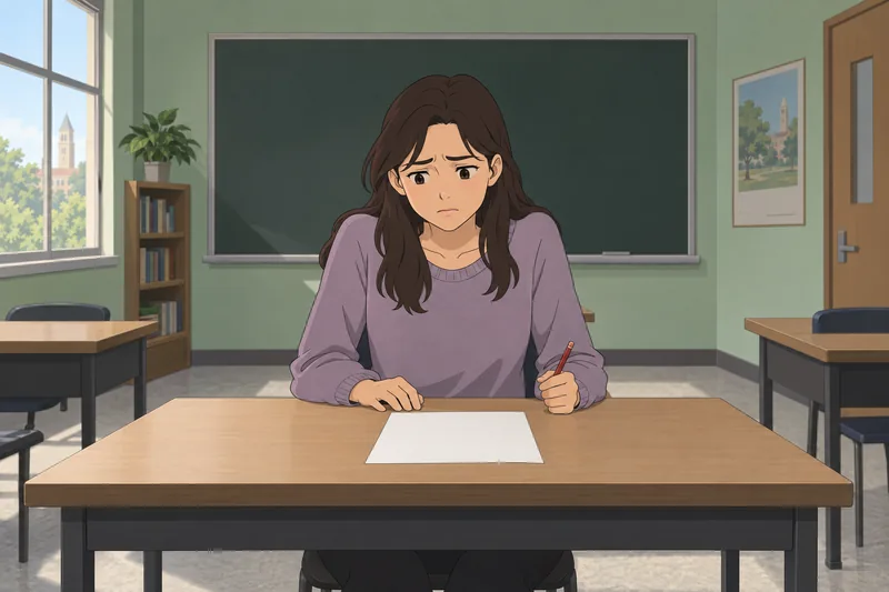 Examination Stress Susceptibility shows a tense exam pause.