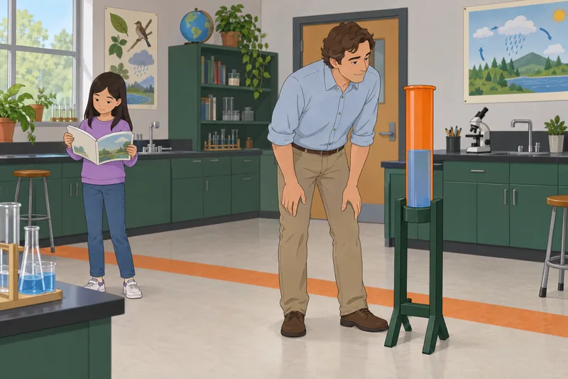 Are You Smarter inspecting a weather gauge.