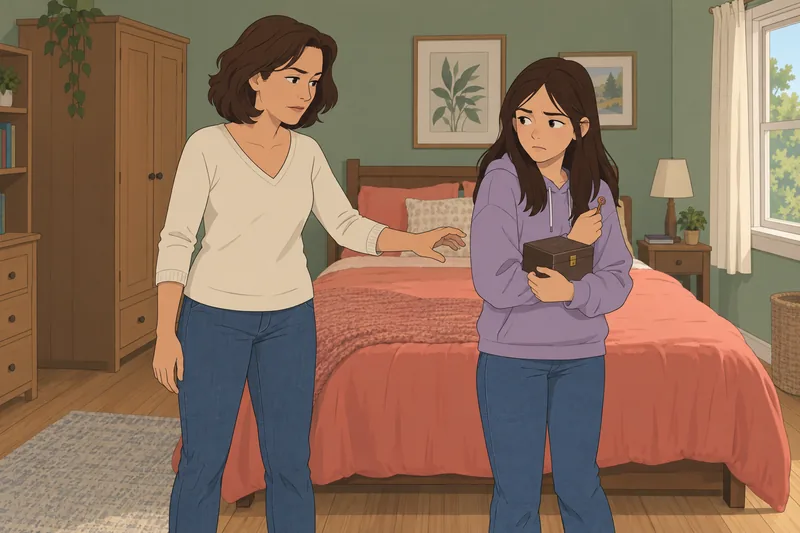 Are Your Parents near a private lockbox?