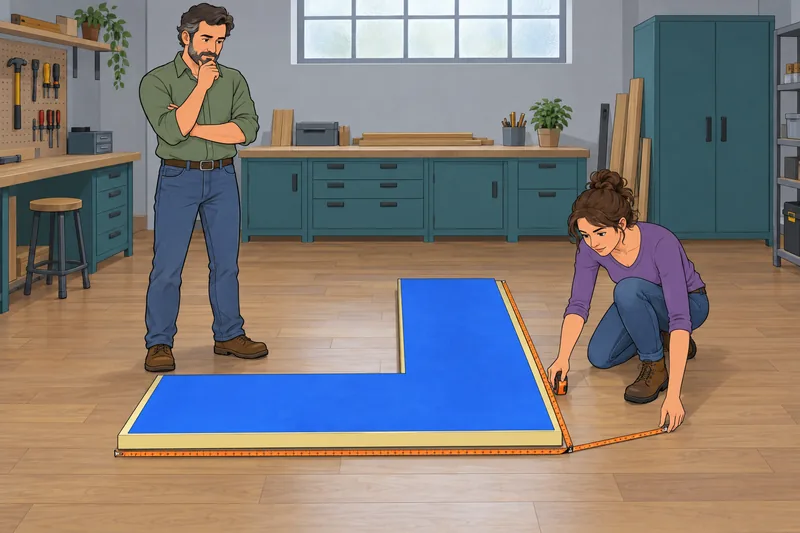 Area and Perimeter measured on an L-shaped panel.