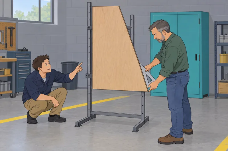 cuestionario sobre el panel se mide en taller.