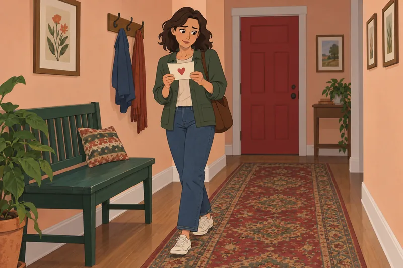 Aromantic Test depicts an adult weighing an invitation.