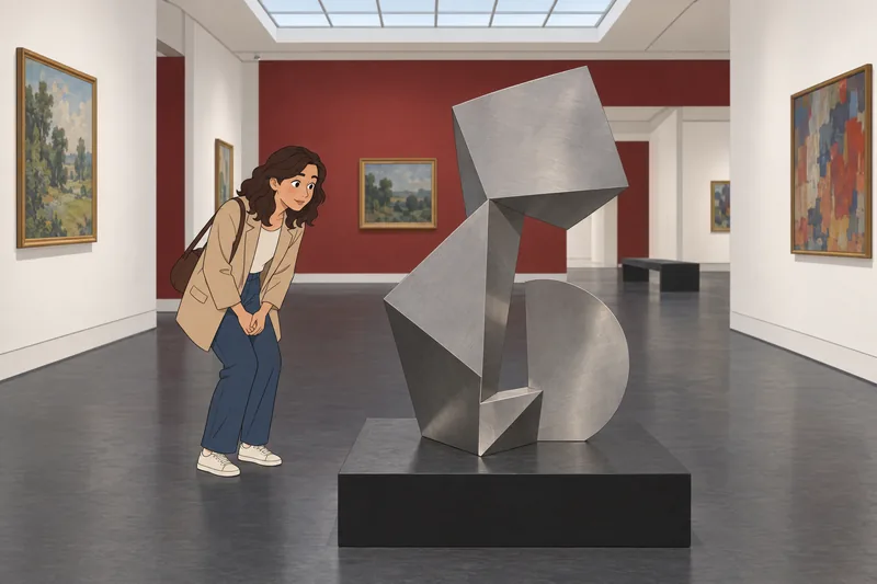 El cuestionario de arte muestra una escultura.