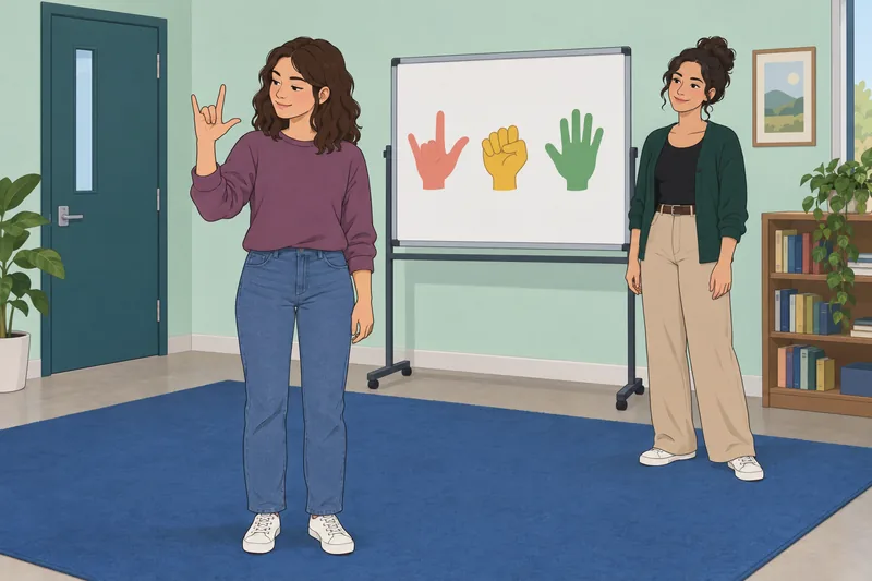 El cuestionario sobre ASL muestra práctica gestual.