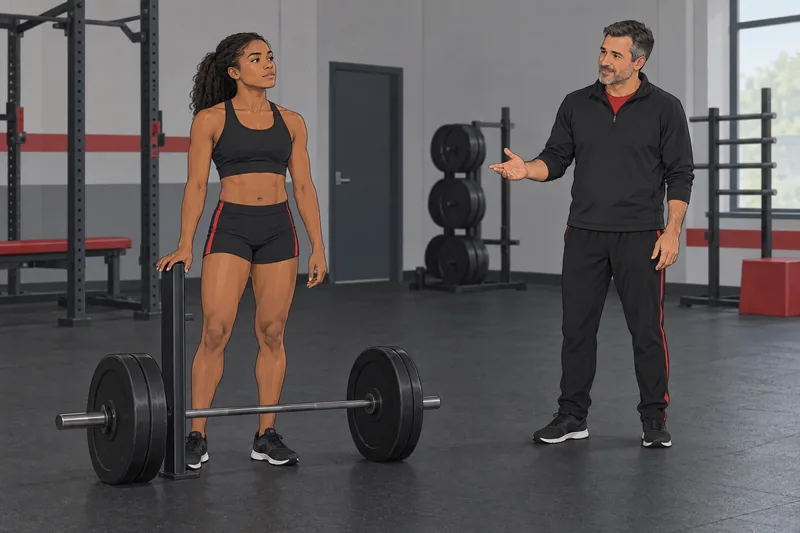 Sport Motivation Scale shows athlete near barbell.