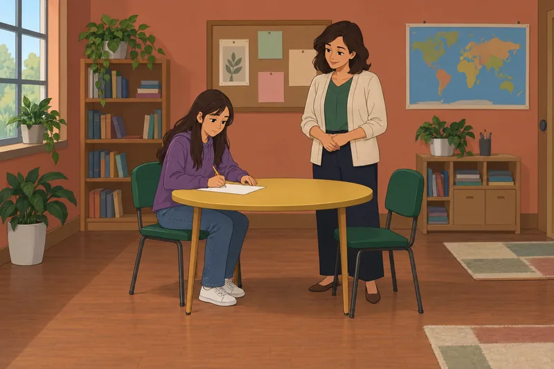 School Situations Assessment shows calm classroom pressure.