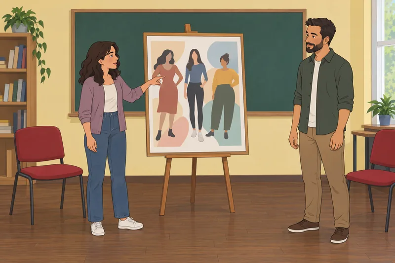 evaluación de la influencia guía una charla grupal.
