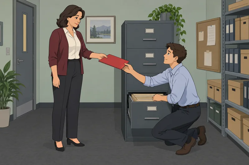 Assessment of Task-Oriented leadership in a records office.