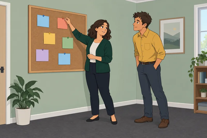 Company Business Culture appears on a shared board.