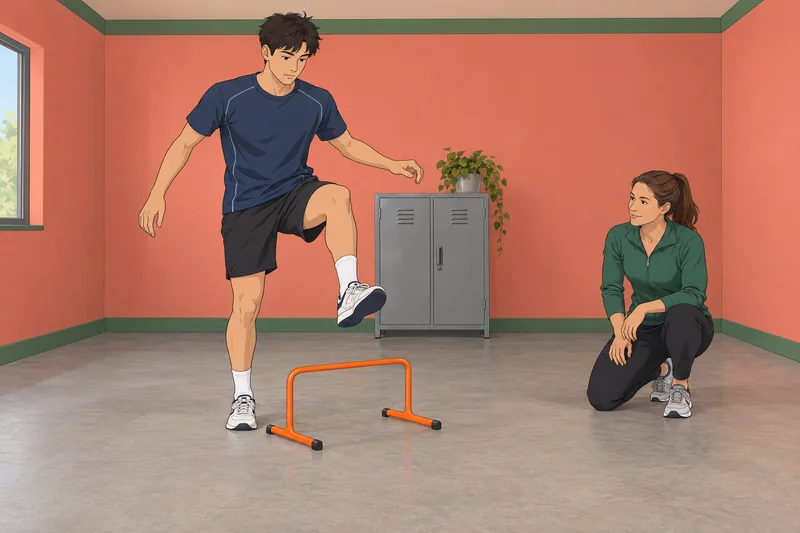 Athletic Coping Skills steady a balance drill.