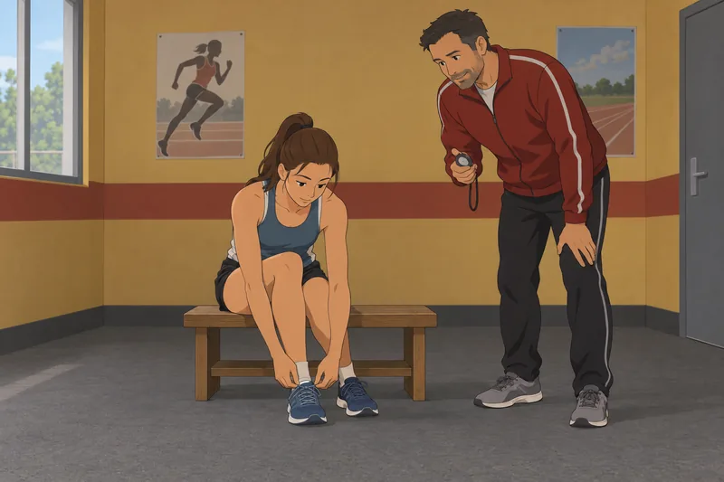 Athletic Coping Skills guide a focused warm-up.