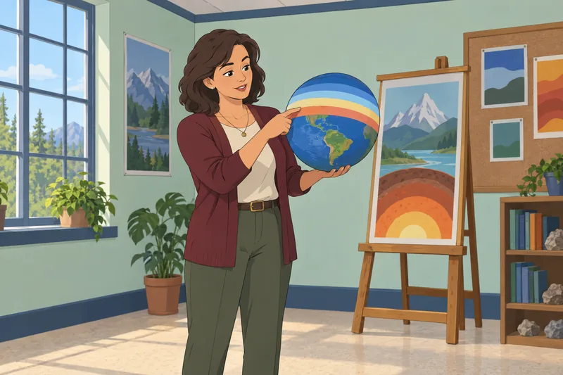Atmosphere Quiz shows layered air around Earth.