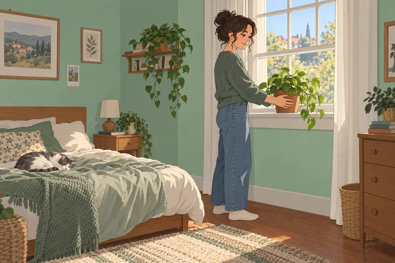 Este apego al hogar muestra una planta cuidada.