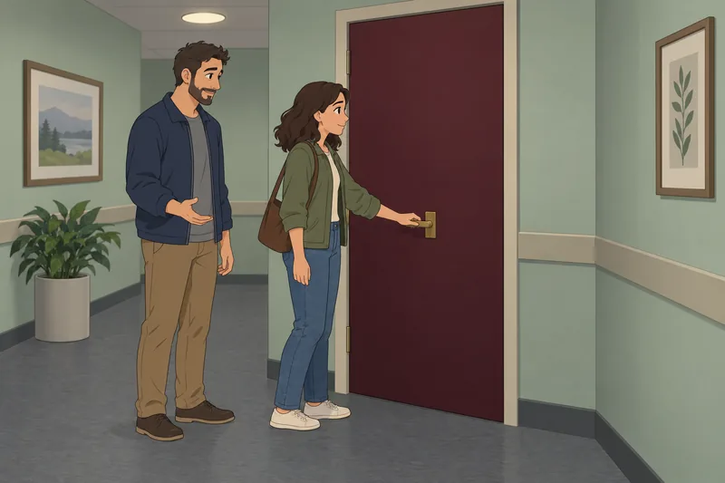 Do I Need support? A clinic doorway awaits.