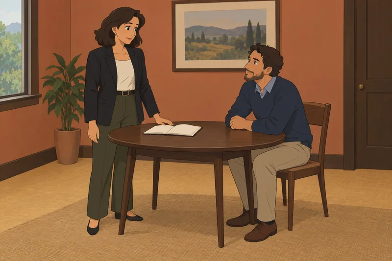 Authentic Leadership Questionnaire guides a calm meeting.