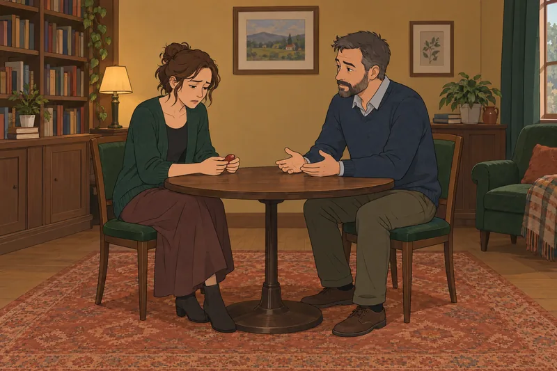 Autoaggression and Heteroaggression in a reflection scene.