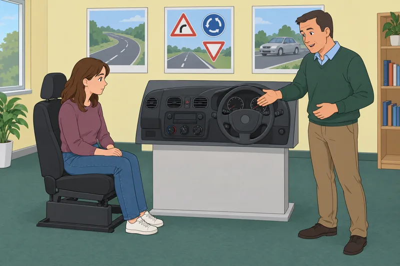 Test de conocimientos sobre automóviles en acción.