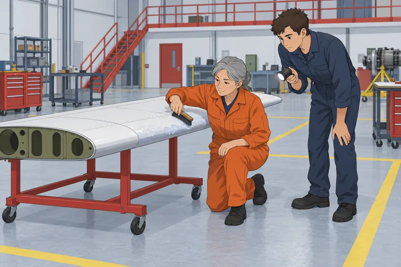 Aviation Quiz shows a learner checking icing.