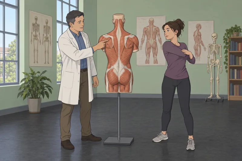 Back Muscles Quiz depicts an anatomy classroom.