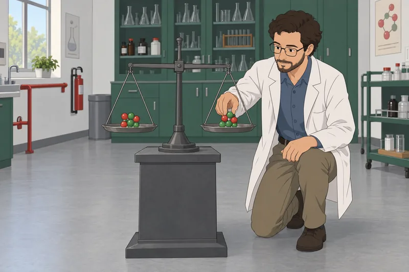 Balancing Chemical Equations become a laboratory balance check.