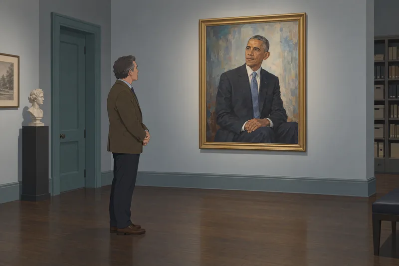 Barack Obama Quiz features a presidential portrait.