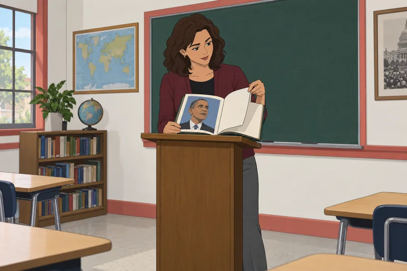 Barack Obama Quiz presents a biography review.