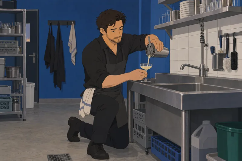 Bartender Quiz shows a strainer in service.