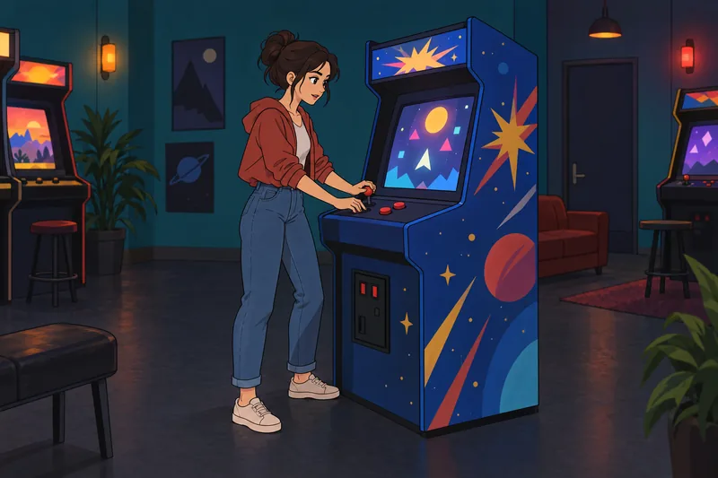 Bartle Test of motives appears in an arcade.