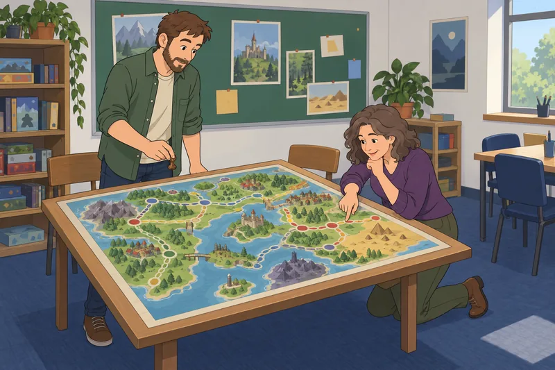 de Bartle sobre descubrimiento ocurre ante un mapa.