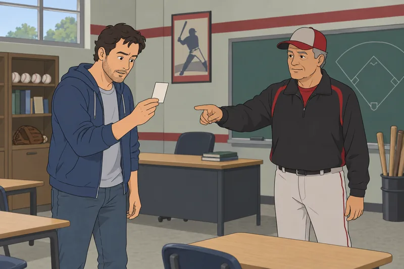 Baseball Player Quiz: A fan recognizes a card.