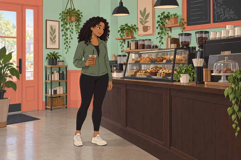 Basic White Girl chooses an iced coffee.