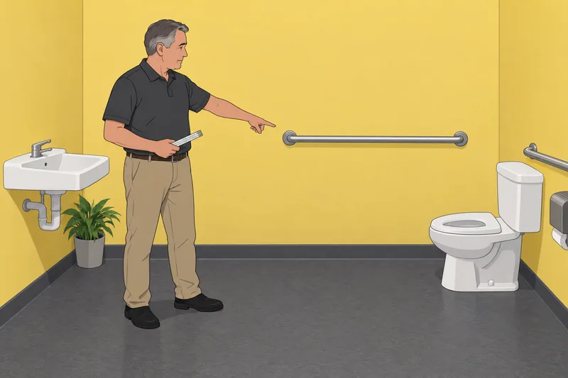 Bathroom Quiz shows accessible bathroom planning.
