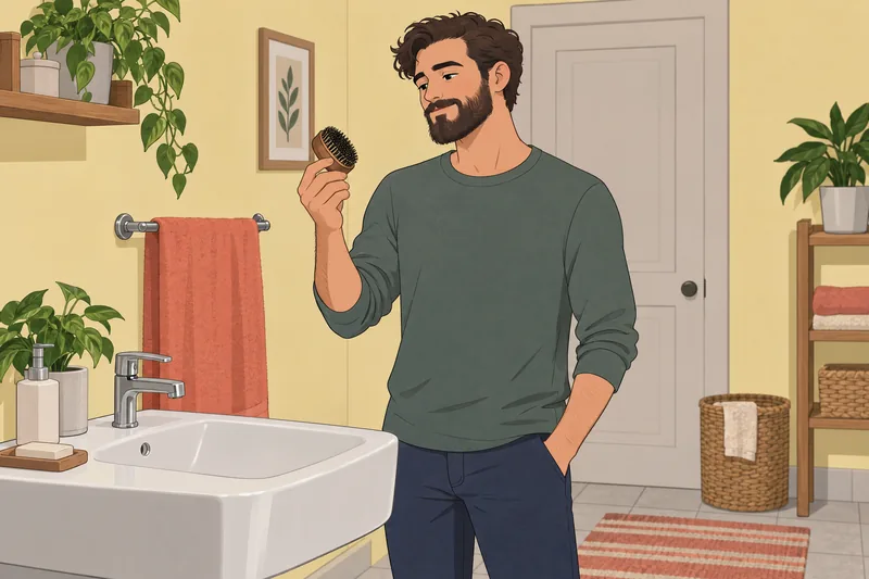 El cuestionario sobre barbas muestra cepillado diario.