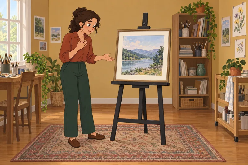 Engagement With Beauty appears in an art room.