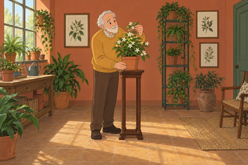 escala de implicación florece junto a él.