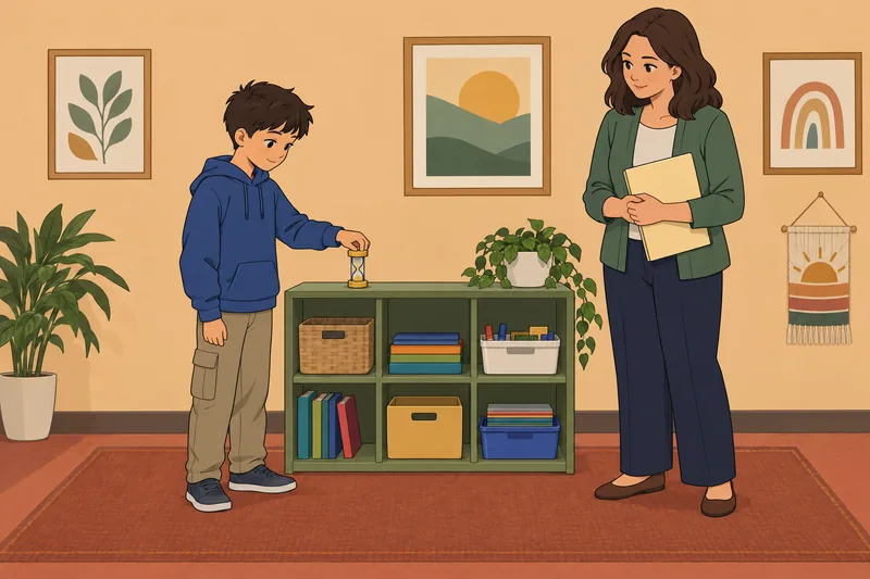 Behavior Rating Inventory supports a classroom transition.