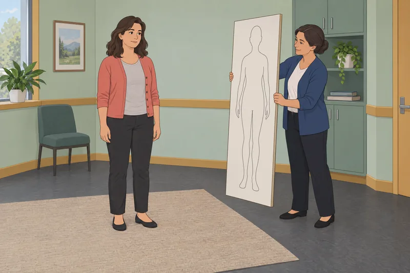El cuestionario sobre el abdomen perfila formas laterales.