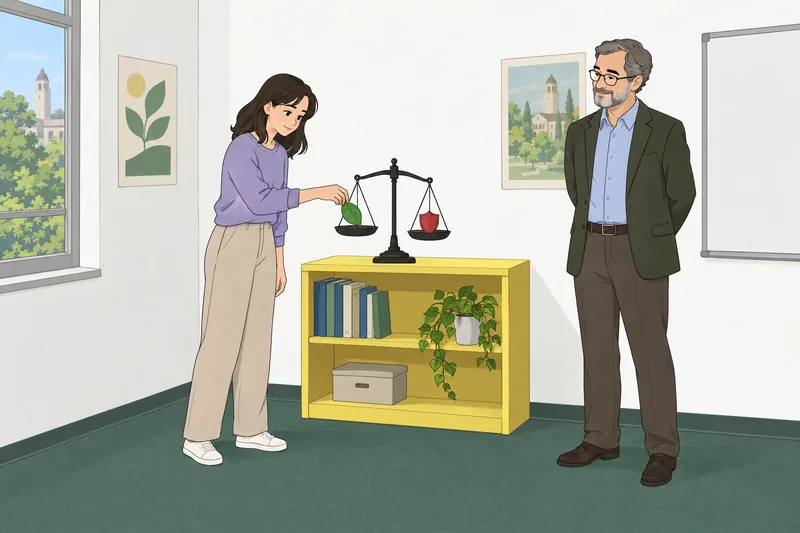 El cuestionario sobre el riesgo sopesa principios.