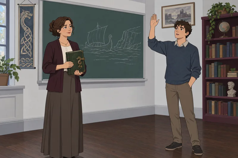 Beowulf Quiz appears in a literature classroom.