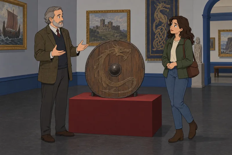 El cuestionario sobre Beowulf muestra un escudo.