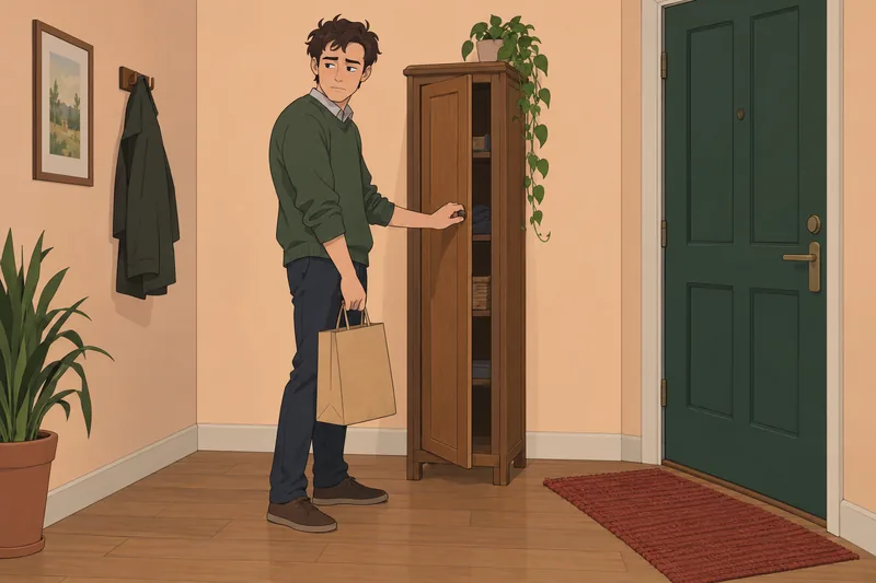 Una bolsa sugiere la escala de Bergen.