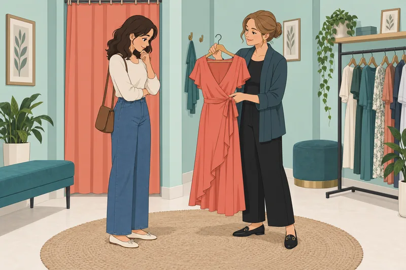 El cuestionario el mejor muestra un vestido cruzado.